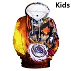 Для детей от 3 до 14 лет, детские толстовки с капюшоном, бейблэйд бёрст Эволюция 3d печатных свитер с капюшоном для маленьких мальчиков и девочек Harajuku куртка подростковая одежда