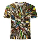 2021 цвет 3DT рубашка для мужчин и женщин в стиле хип-хоп футболка на каждый день с принтом Веселая рыбка Harajuku Забавный Удочка с О-образным вырезом футболка