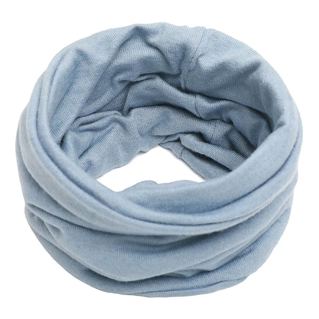 32scarf Шапка и шарф 2019Top Женская двухсекционная однотонная вязаная шапка сохраняющая тепло шейный платок зимняя шапка - Цвет: 32scarf