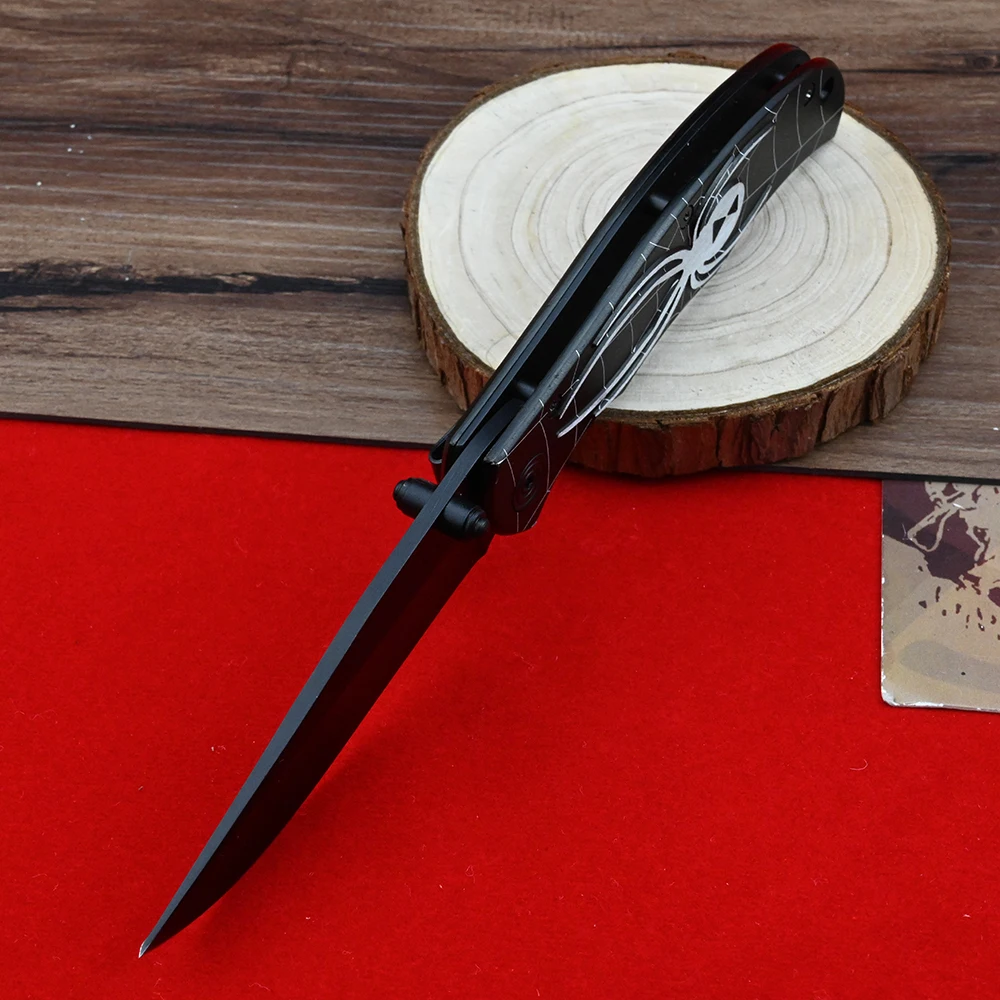 Карманный нож-паук с лезвием 5CR13 складной Мультитул алюминиевой ручкой для