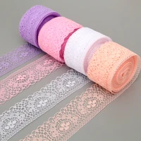 10yardlot cotton white lace trim fabric craft diy natural lace ribbon sewing clothing embroidery wedding party accessories 40mm