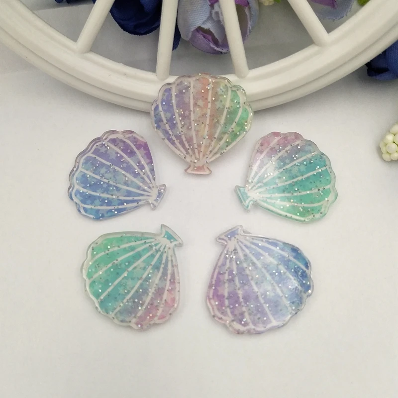 Десять плоских раковин из смолы для свадебного украшения зажим банта аксессуары