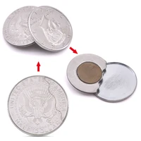 magnetic flipper coin butterfly coinusd half dollar copy magic tricks fun close up gimmick props comedy appear magia shows