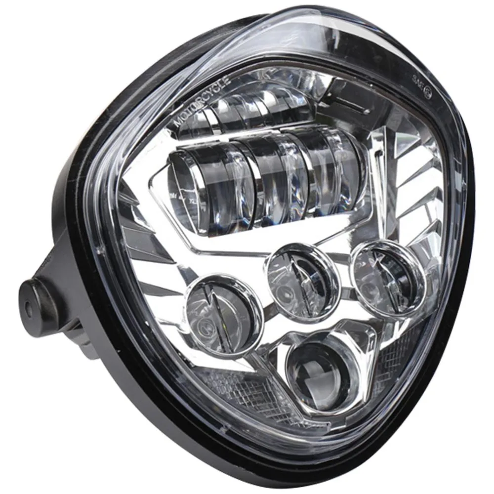 

1pc Universal Motorbike Headlight LED Projection Headlamp Replaceable LED Lamp