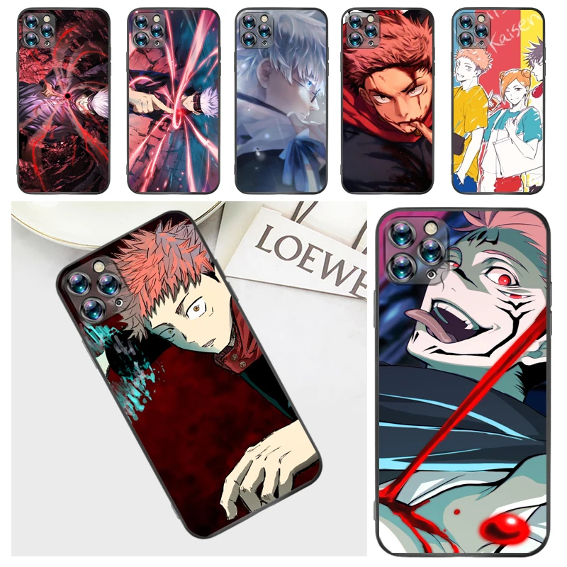

Jujutsu Kaisen Sukuna Fushiguro Megumi Yuji Itadori Satoru Gojo Phone Case For iPhone 7 8 Plus 6 6S Funda Back Cover Cases