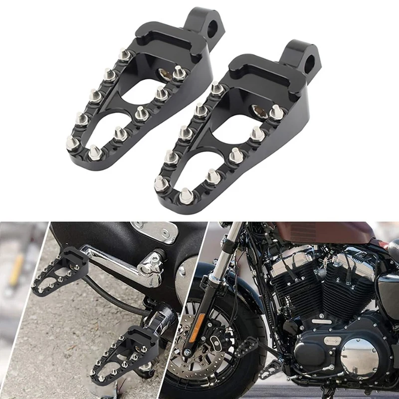 

Колышки для мотоциклов широкие колышки для ног поплавок 360 поворотные Задние подножки для Dyna Fatboy Sportster Iron 883
