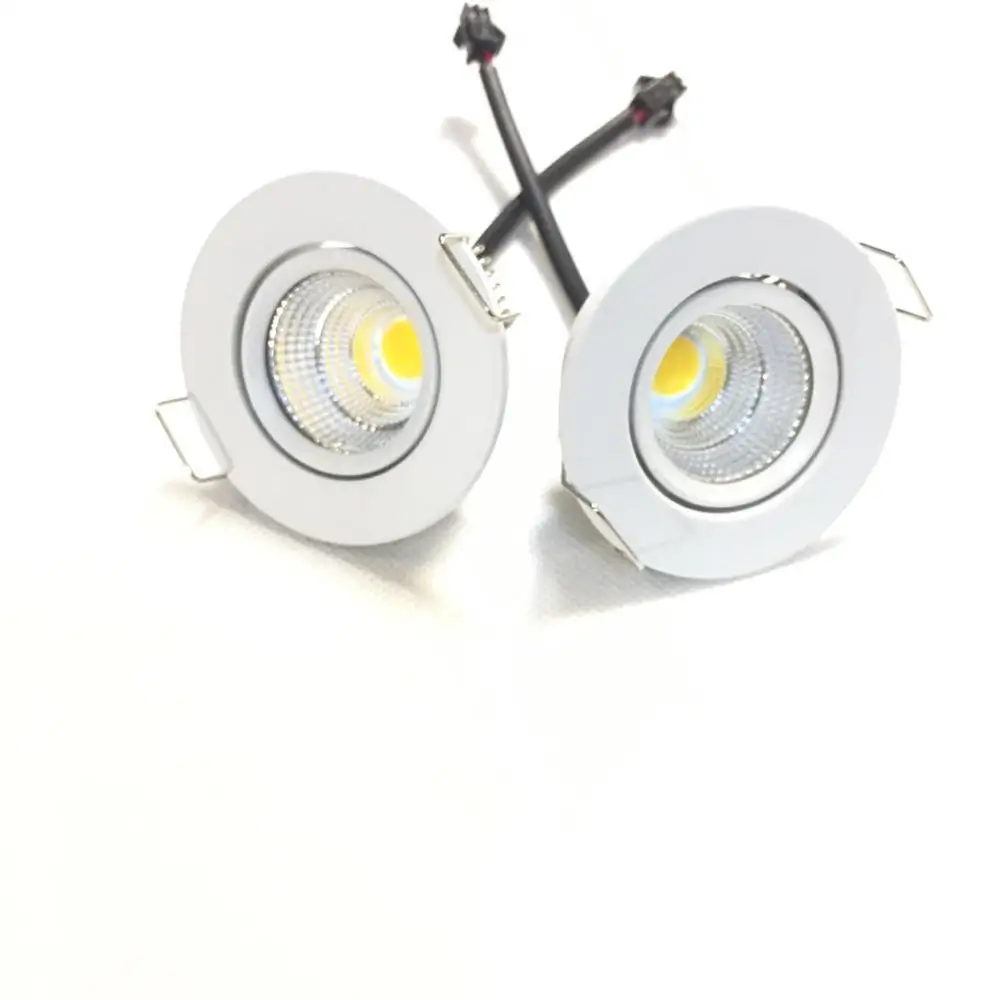 

wholesale לד לתקרה Spot Lights To The Ceiling 4pcs faretto led 52mm Led Einbauleuchte Round Verstellbar