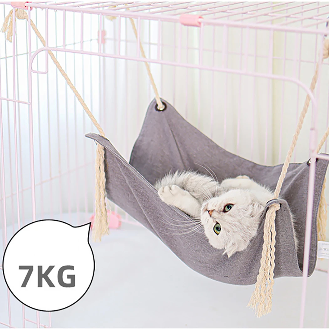 

Cotton Hanging Cat Hammock Pet Supplies Cat Sleeping Bag Pet Cat Cage Breathable Withstand 7 Kg Available Warm Cat Bed Mat
