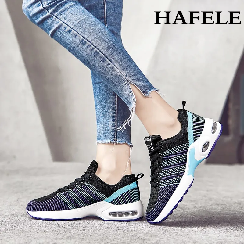 Women's Air Cushion Sports Running Shoes Fashion Breathable Sneakers Mesh Soft Sole Frenulu Casual Athletic Lightweight | Спорт и