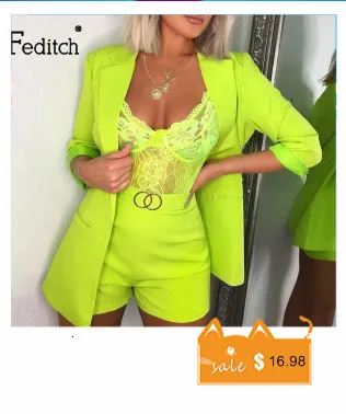 Feditch элегантный кружевной комбинезон, комбинезон, сексуальный комбинезон с v-образным вырезом, женские короткие штаны, модная одежда для ночного клуба, Облегающий комбинезон