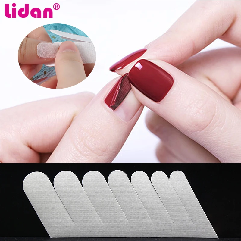 6 шт./пакет для ухода за ногтями стекловолокно завернутый УФ-гель акриловый