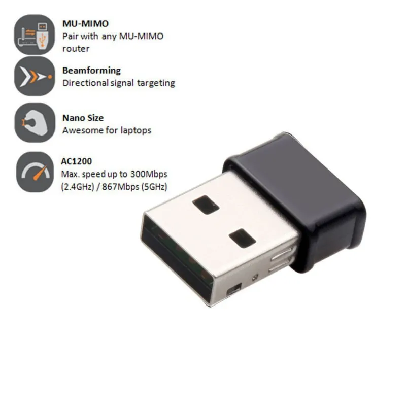 1200 Мбит/с USB WiFi адаптер которые ставят высокие данные для Скорость Dual Band сетевой