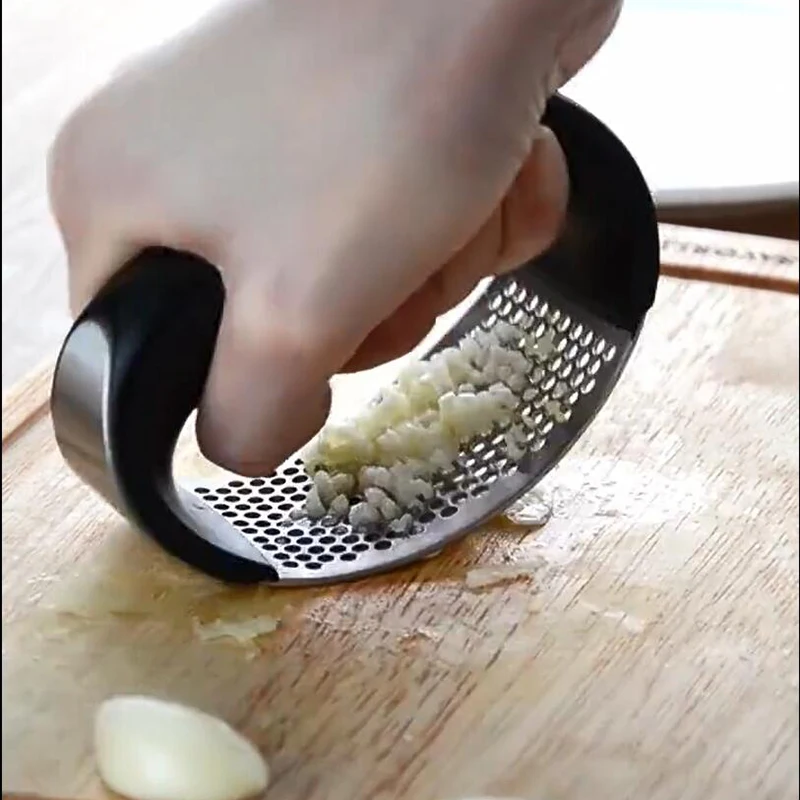 Пресс для чеснока из нержавеющей стали, ручная мясорубка для чеснока, инструменты для измельчения чеснока, инструменты для фруктов и овощей, кухонные гаджеты