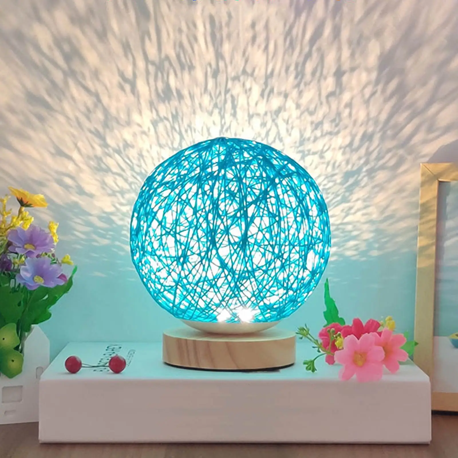 

Sepak Takraw LED Decorative Night Light Creative Starry Gift Usb Table Lamp Bedroom Bedside Home Decoration Exquisite Gift