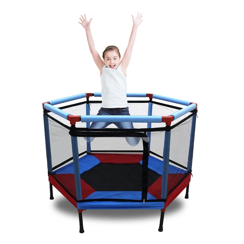 IMBABY Clearance Price Sports Trampolines Indoor Trampoline Safety for Children with Protective Net Pokes Elastic Bed | Спорт и