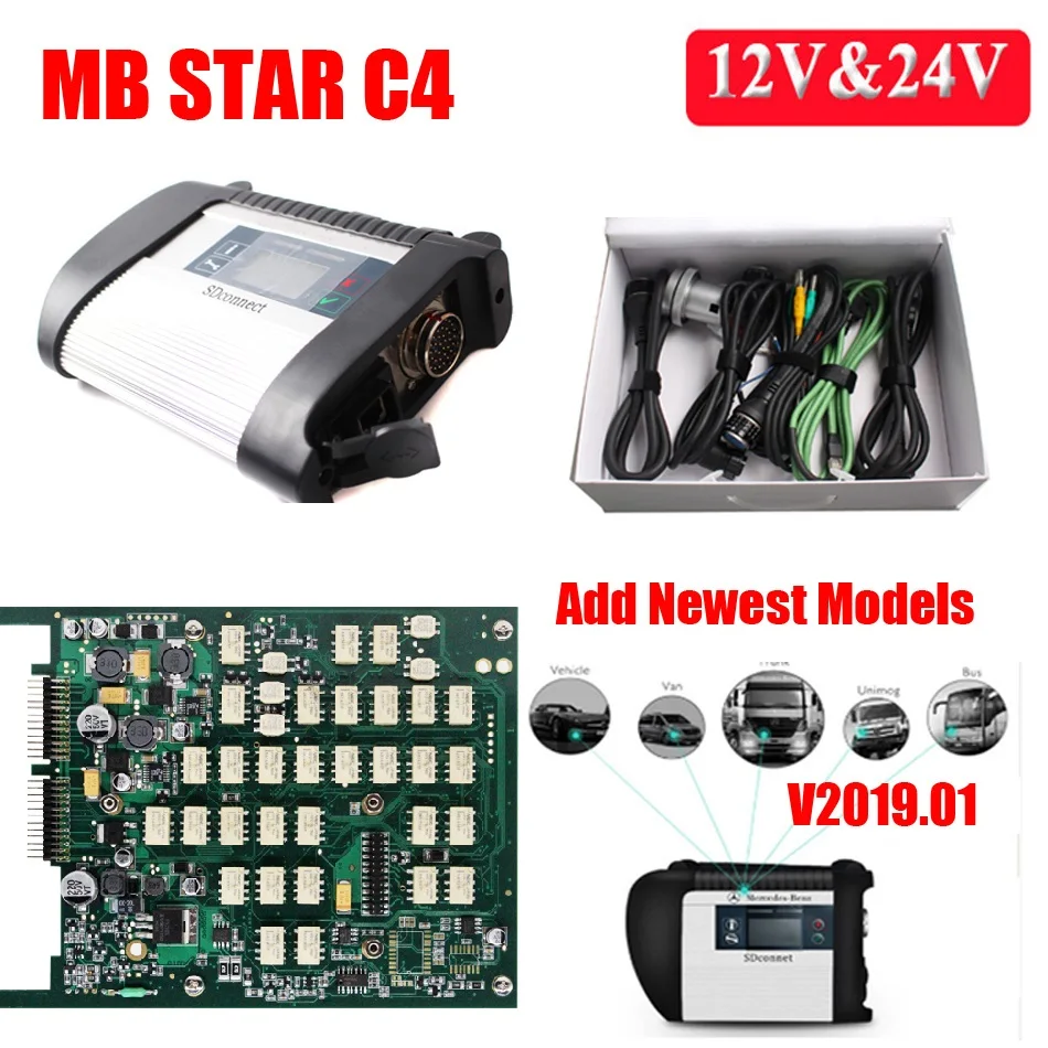 2021 06 супер C4 MB Star мультиплексор SD Connect Compact 4 диагностические инструменты wifi