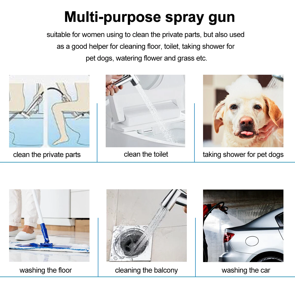 Набор опрыскивателей для биде туалета ручной распылитель душа с насадкой 4