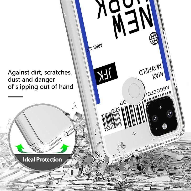 hot air ticket travel new york los angeles coque for google pixel 5 5a 4 4a 5g 3 3a 2 xl 6 pro case for pixel 4xl 5 xl 3xl cover free global shipping
