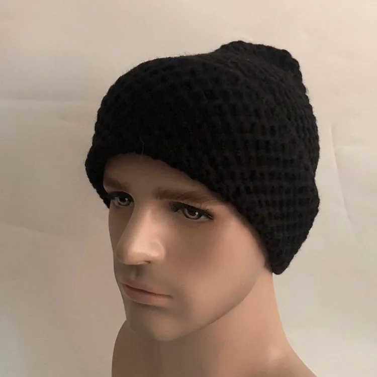 

Casual New Winter Hat Solid Wool Warm Beanies Hats For Women Spring Hip-hop Caps Knitted hat Skullies Beanies Hats For Men Women