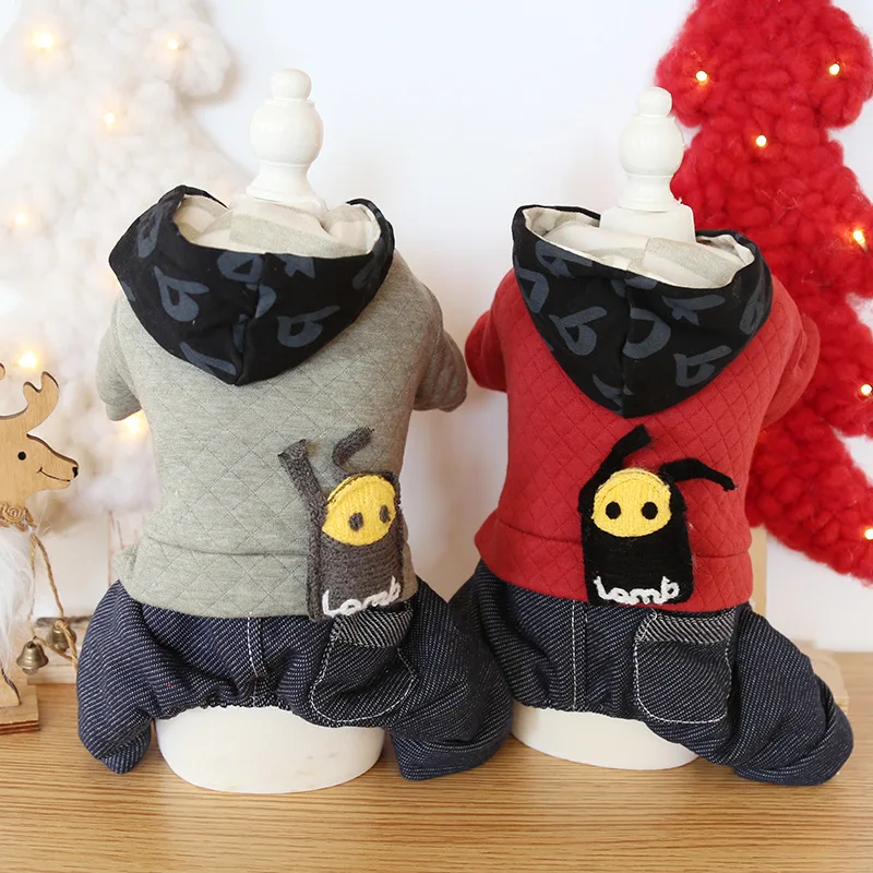 

Dog Clothes Letter With Hat Cat Dog Jumpsuits Jacket Coat PET Clothing For Dogs Pet Winter Warm Pet Products Puppy Chihuahua