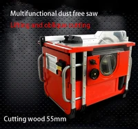 dust free multi function lifting oblique cutting household electric saw solid wood floor cutting woodworking diy push table saw