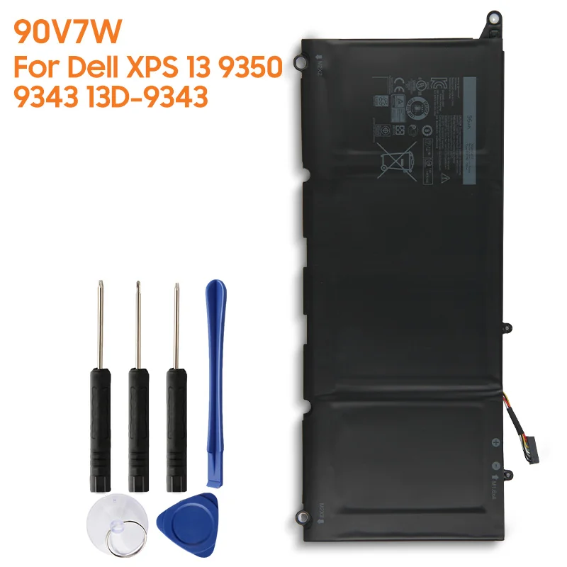 Оригинальная сменная батарея 90V7W JD25G JHXPY RWT1R для Dell XPS 13 9350 9343 13D XPS13D 5608T Подлинная