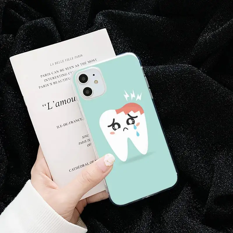 

ARRIVAL Dental Definitions tooth Phone Case Transparent soft For iphone 5 5s 5c se 6 6s 7 8 11 12 plus mini x xs xr pro max