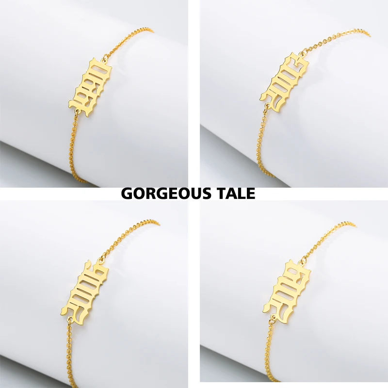 Браслет в стиле панк с цифрами на английском языке браслет виде цифр для женщин