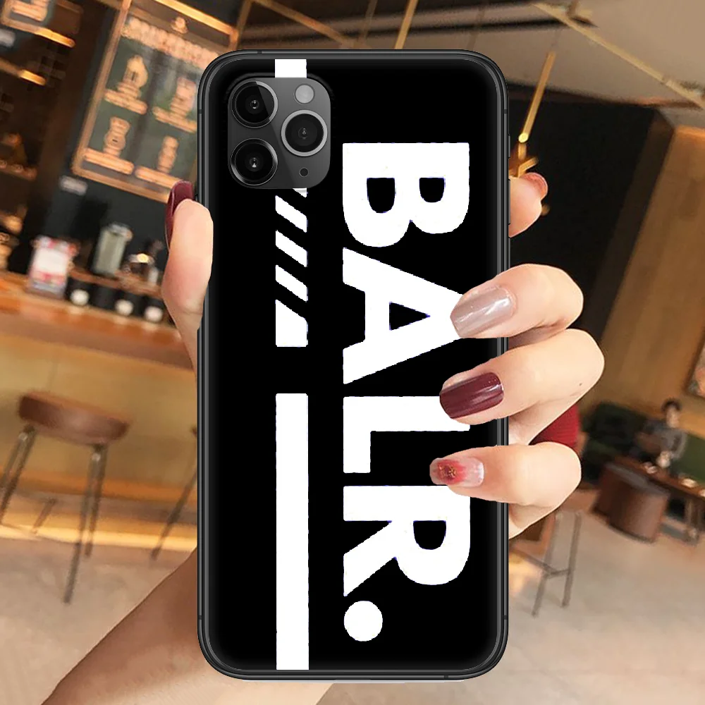 

Fashion Brand Luxury BALRS Phone Case Cover Hull For iphone 5 5s se 2 6 6s 7 8 12 mini plus X XS XR 11 PRO MAX black luxury
