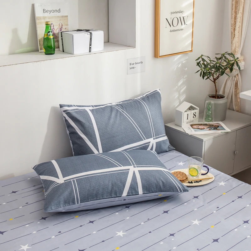 2 шт./лот наволочка для сна AB Side подушки 100% хлопок с геометрическим рисунком в