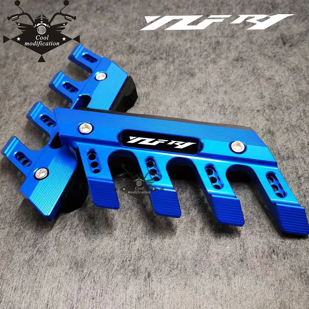 

With Logo For Yamaha YZFR1 YZF-R1 R1M Motorcycle Accessories CNC Aluminum Front Mudguard Anti-Drop Slider Protector Cover