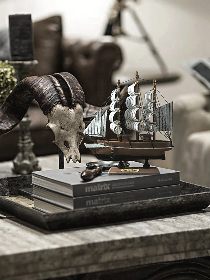 Гладкий парусник украшение гостиная дом офис маленького шкафа | Обустройство