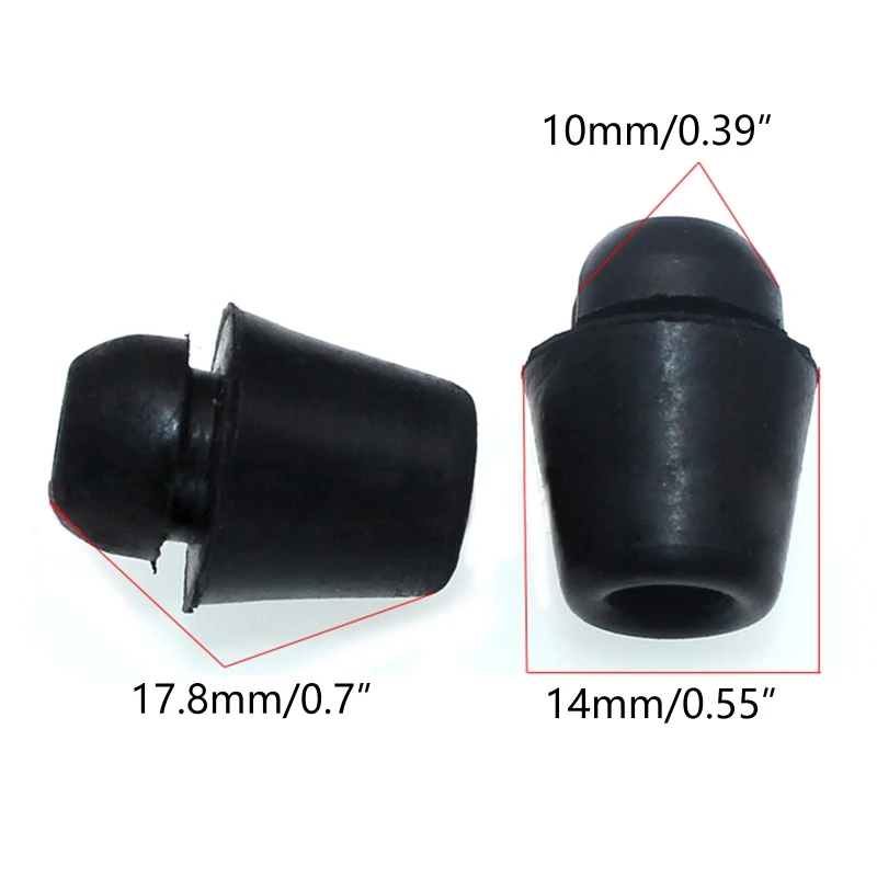 10Pcs Black Rubber Car Bumper Door Overslam Universal Shock Absorber Pads Cushion Protector For Hyundai Kia |