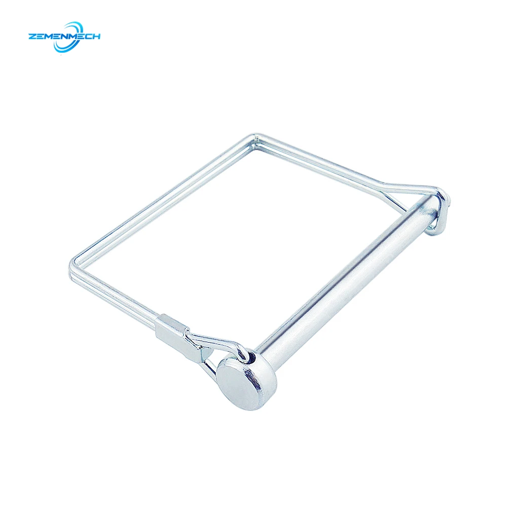 

Spring Carbon Steel Square Shaft Locking Lock Pin Safety Coupler Pin Retainer Farm Trailers Wagons Lawn Garden Auto Car Trailer
