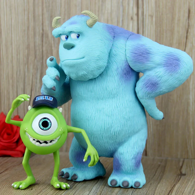 Экшн фигурки Disney Pixar Monsters University Sullivan Mike игрушки 20 см Салли и 10 Майк Mr.Q аниме ficrane