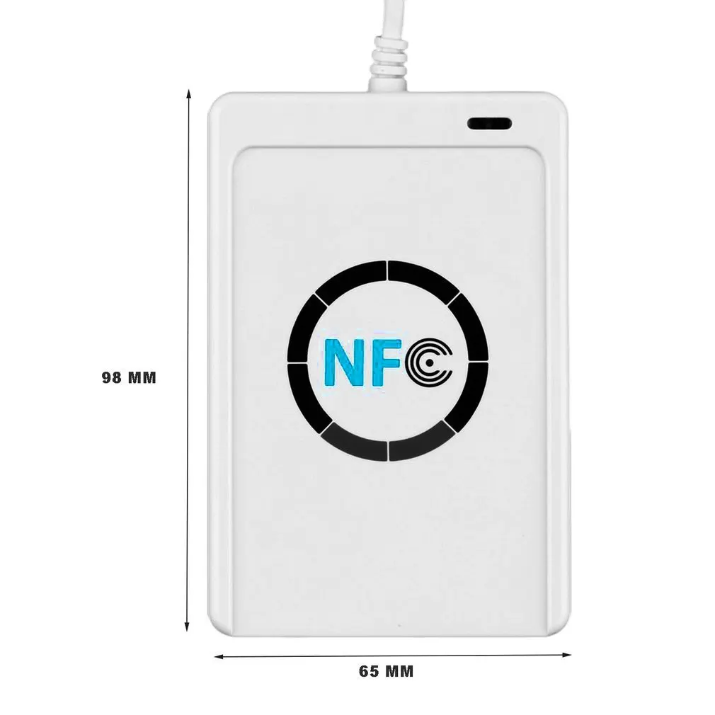 

NFC ACR122U RFID Smart Card Reader Writer Copier Duplicator Writable Clone Software USB S50 13.56mhz ISO/IEC18092+5pcs M1 Cards