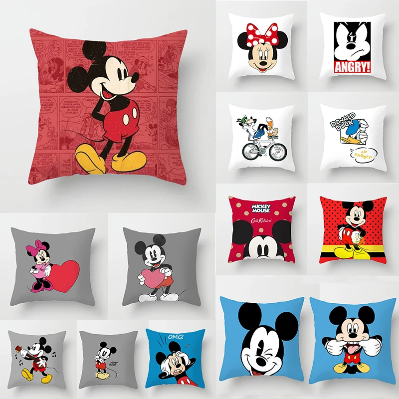 Disney Микки Мышь Минни Мягкий размером 45*45 см наволочки домашний текстиль пара