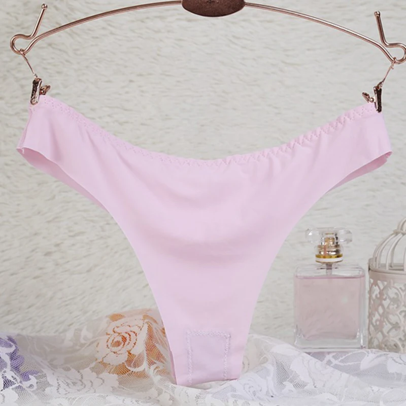 

1PCS Women Seamless G-string Thongs Panties Briefs Lingerie Lady Underwear One Size 6 Colors Wholesale