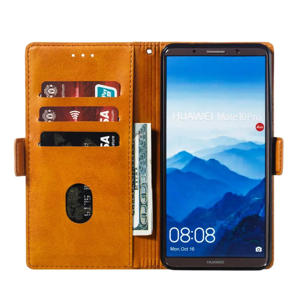 

Leather Phone Case For Huawei Mate 10 Lite 20 Lite Nova 2i 3i 5i 5T P20 Lite P30 P30 Pro P Smart Z Flip Wallet Card Holder Cover