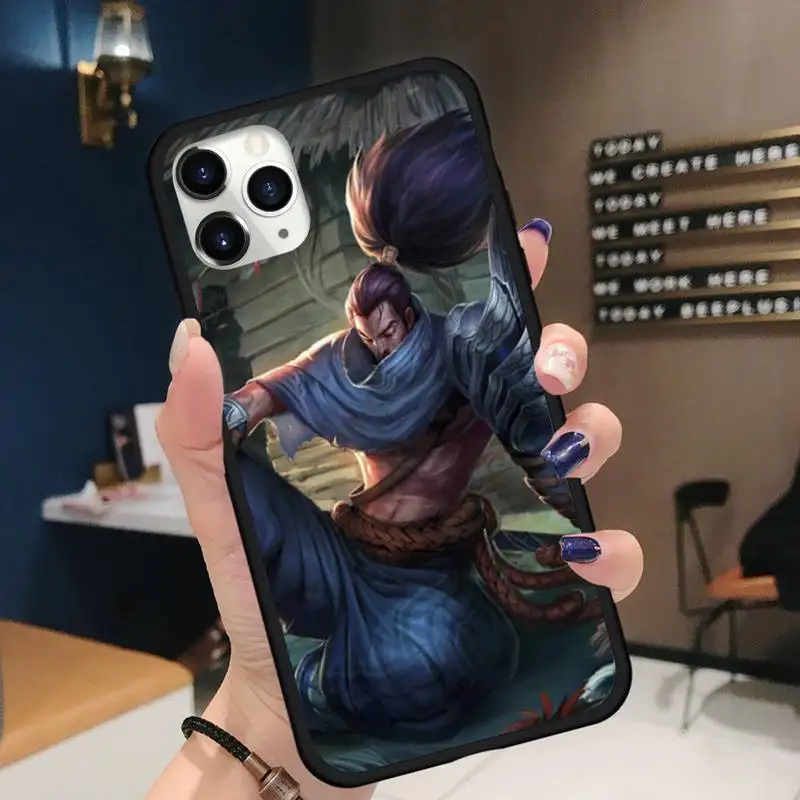 

anime cartoon game Yasuo Phone Case for iPhone 11 12 pro XS MAX 8 7 6 6S Plus X 5S SE 2020 XR Soft silicone