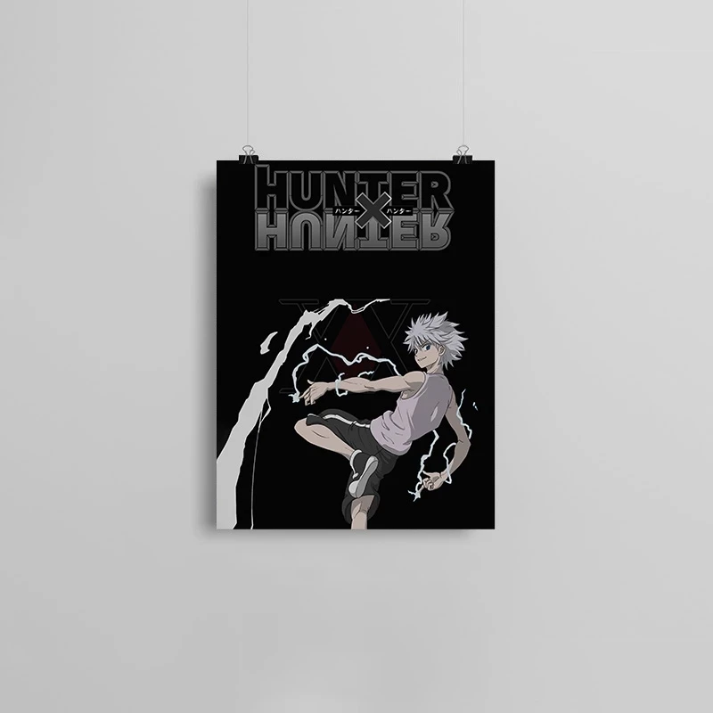 Hunter x плакаты Killua Zoldyck HxH Аниме Холст печать живопись стены искусства картины для