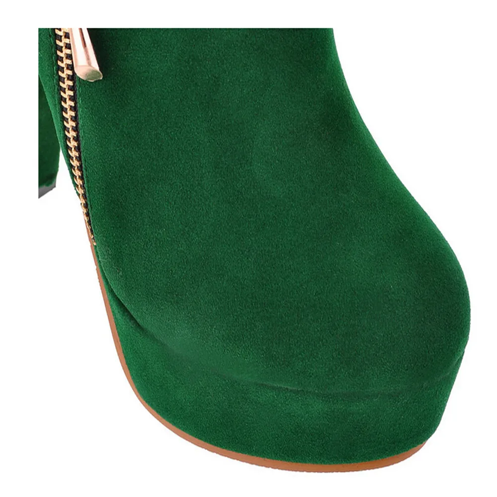 Side Zipper Winter Boots Women Fashion Round-Head Thick High-Grade Wear-Resistant Anti-Slip Over-Knee Boots zapatos de mujer