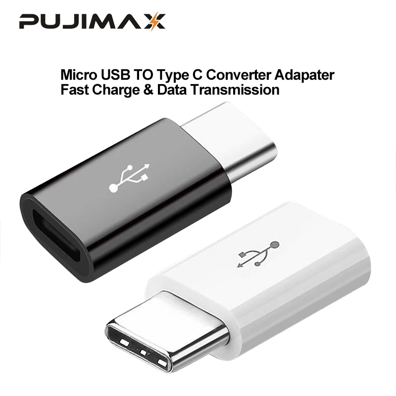 Адаптер Micro Usb PUJIMAX переходник типа с usb на TypeC для Huawei Macbook Oneplus Xiaomi зарядное