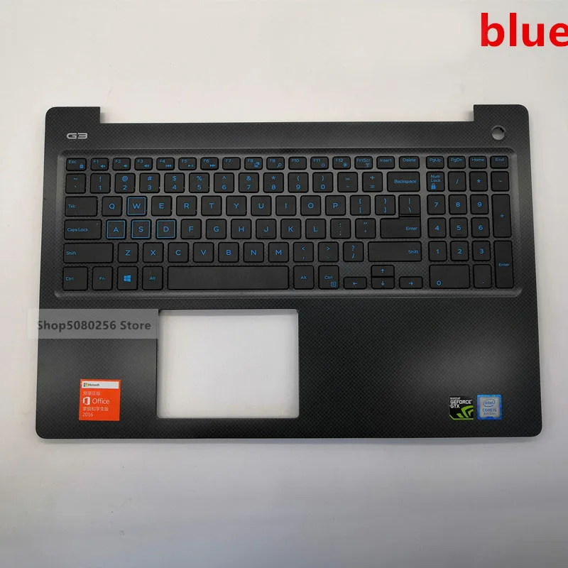(Новинка 95% г.) Оригинальная верхняя крышка для клавиатуры Dell G3 15 3579 синяя и