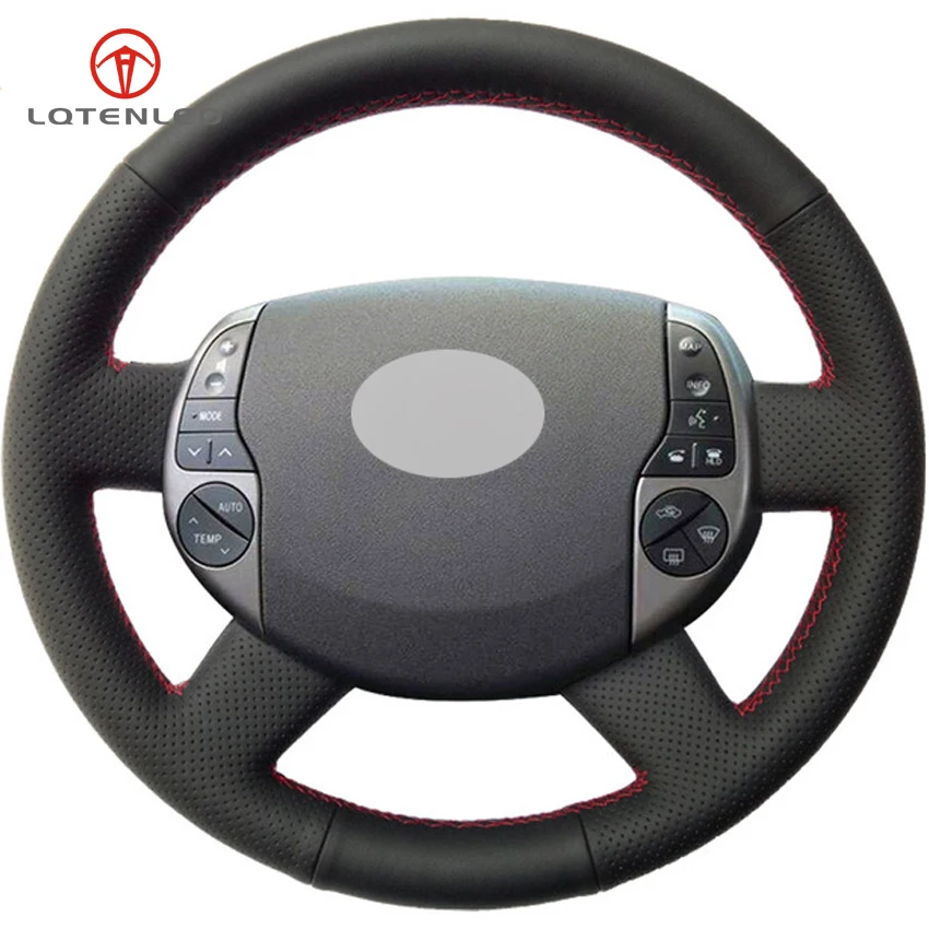 LQTENLEO черная натуральная кожа сделай сам ручная строчка для Toyota Prius 20(XW20) 2004 2009|car