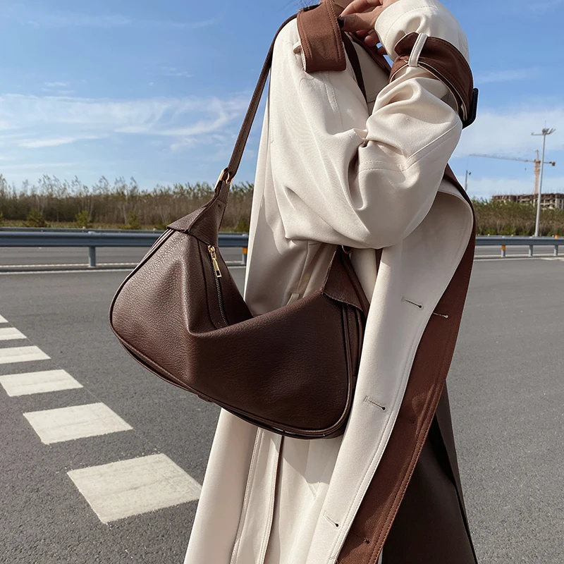 

Новая сумка для женщин осень-зима простая текстурная сумка для подмышек вместительная сумка на плечо сумка-тоут сумка-мессенджер