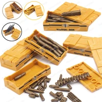ww2 military ammunition box set building block moc army soldier weapons bullet equipment box model child christmas gift boy toys