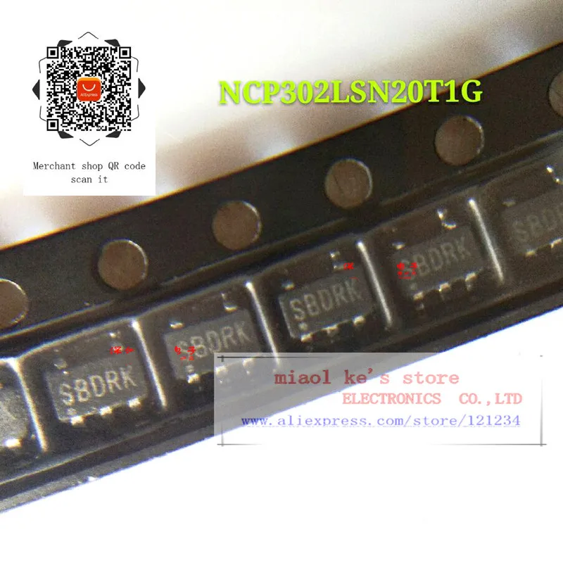 

[10pcs]100%New original: NCP302LSN20T1G NCP302LSN20T1 302LSN20 NCP302 - 2.0V Voltage Detector with Programmable Delay