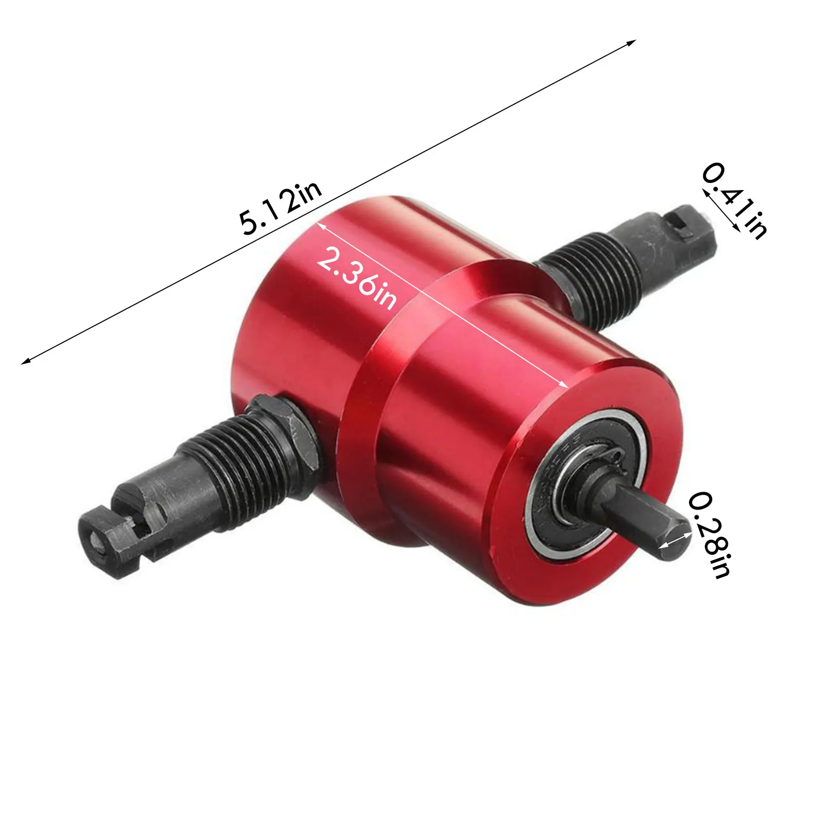 

Metal Sheet Cutter Adjustable Double Head Iron Saw Nibble Cutting Electric Drill Attachment Metal Plate Shear Scissors Tool