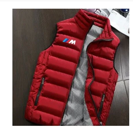 Мужская куртка для bmw жилет без рукавов зимняя мужская двойная одежда с хлопковой